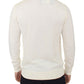 Ermanno Scervino Off-White V-Neck Wool Blend Pullover