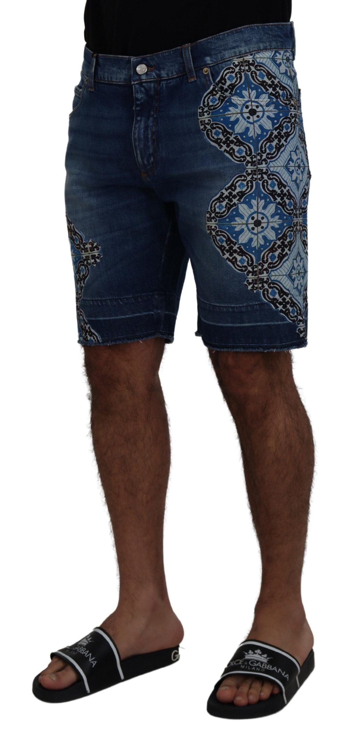 Dolce & Gabbana Elegant Slim Fit Denim Shorts