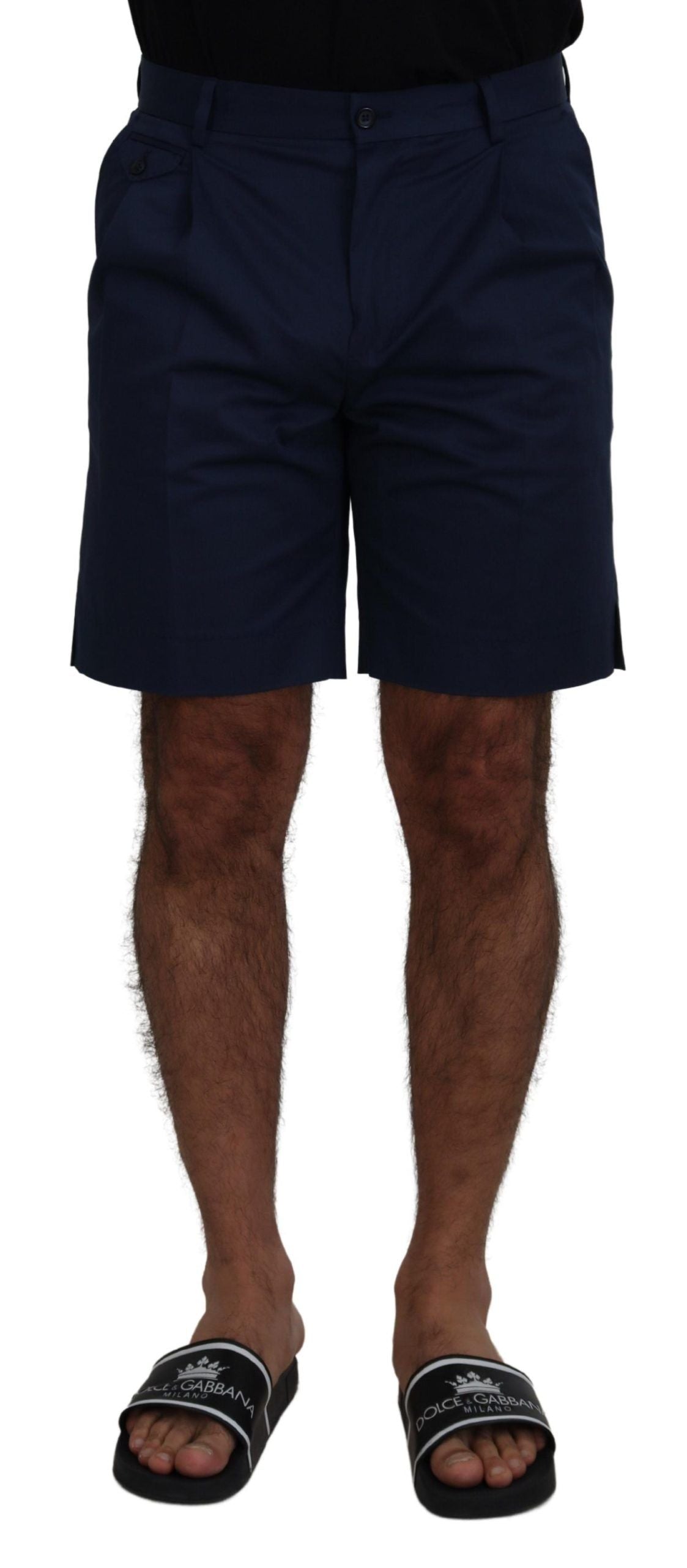 Dolce & Gabbana Elegant Blue Chino Shorts – Regular Fit