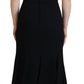 Dolce & Gabbana Elegant Fit and Flare Black Sheath Dress