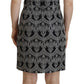 Dolce & Gabbana Elegant Jacquard Bodycon Shift Dress