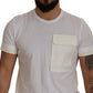 Dolce & Gabbana Elegant White Cotton Tee with DG Chest Pocket