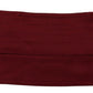 Dolce & Gabbana Elegant Maroon Silk Pleated Face Mask