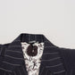 Dolce & Gabbana Navy Blue Double Breasted Slim Fit Blazer