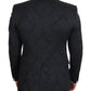 Dolce & Gabbana Elegant Black Martini Suit Jacket & Vest Ensemble