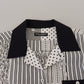 Dolce & Gabbana Elegant Black & White Cotton Shirt