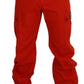 Dolce & Gabbana Elegant Red Cotton Blend Trousers