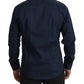 Roberto Cavalli Navy Elegance Cotton Dress Shirt