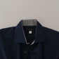 Roberto Cavalli Navy Elegance Cotton Dress Shirt