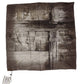 John Galliano Elegant Newspaper Print Cotton Scarf