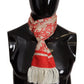 Dolce & Gabbana Elegant Silk Men's Scarf Wrap - Red Coral Print