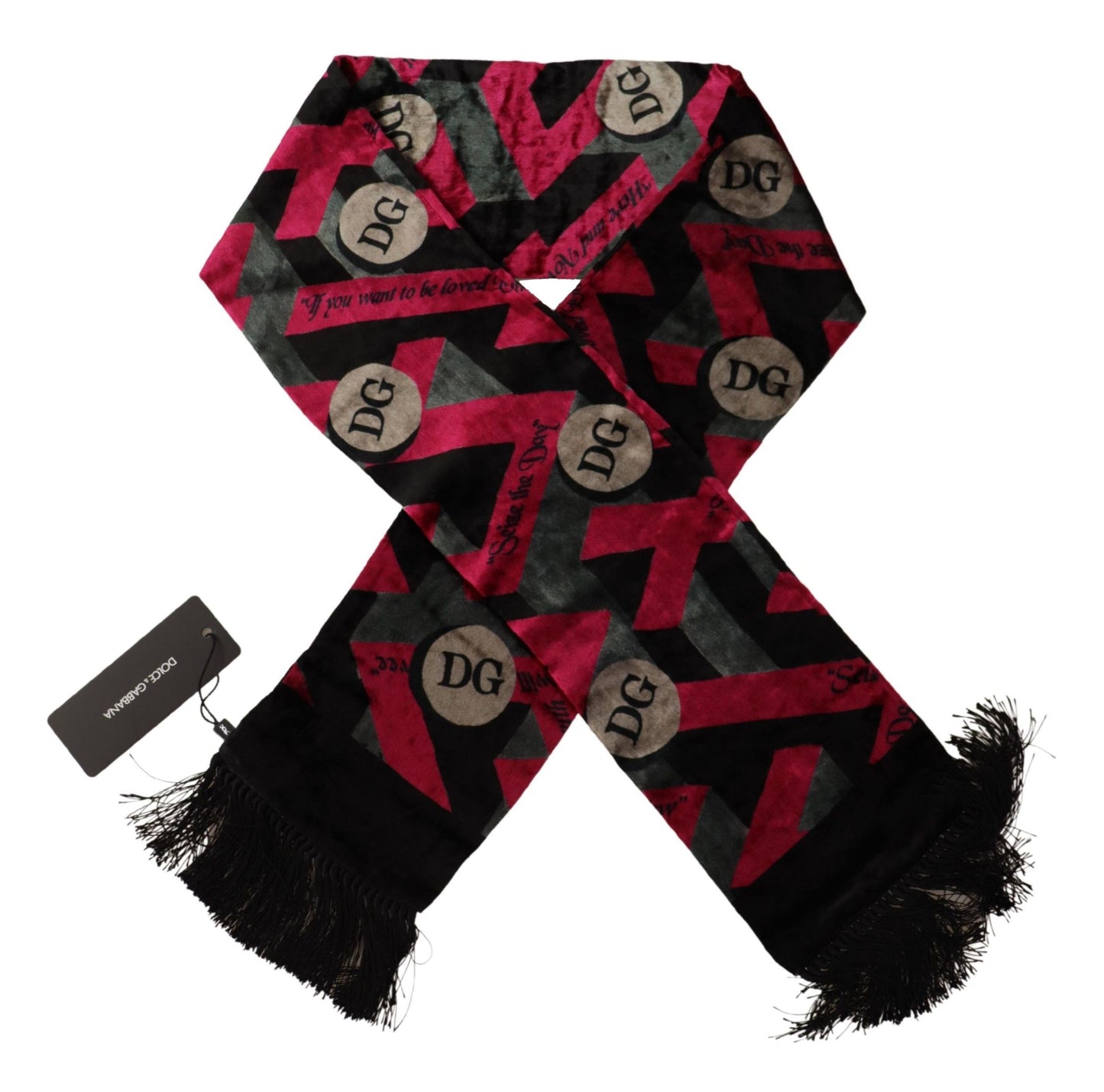 Dolce & Gabbana Elegant Multicolor Viscose Silk Men's Scarf Mens