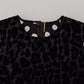 Dolce & Gabbana Elegant Leopard Pattern Mini Shift Dress