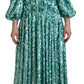 Dolce & Gabbana Elegant Sequined A-Line Midi Dress