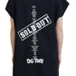 Dolce & Gabbana Black D&G Fashion Round Neck Cotton T-shirt