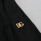 Dolce & Gabbana Black Straight Fit Cotton Pants