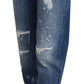 Dolce & Gabbana Elegant Tattered Denim Jeans