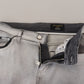 Dolce & Gabbana Gray Washed Skinny Men Denim Jeans