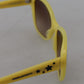 Dolce & Gabbana Chic Yellow Acetate Gradient Sunglasses