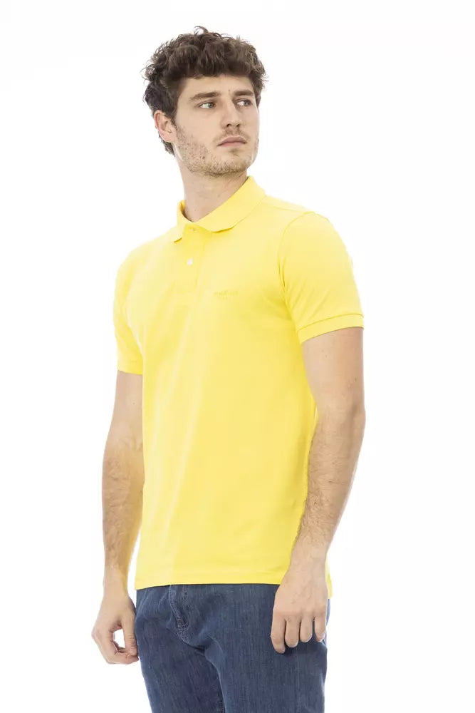 Baldinini Trend Yellow Cotton Men Polo