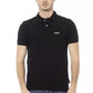 Baldinini Trend Black Cotton Men Polo