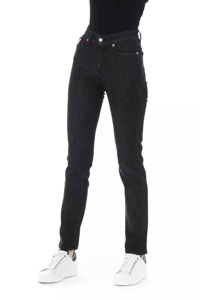 Baldinini Trend Black Cotton Women Jeans