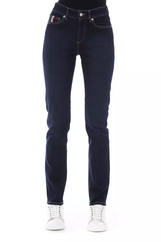 Baldinini Trend Blue Cotton Women Jeans