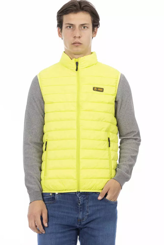 Ciesse Outdoor Yellow Polyester Men Sleeveless Jacket