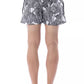 Roberto Cavalli Sport Black Polyester Men's Swim Trunk