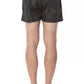 Roberto Cavalli Sport Army Polyester Men Swim Trunk