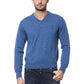 Billionaire Italian Couture Blue Merino Wool Sweater