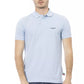 Baldinini Trend Light Blue Cotton Men Polo