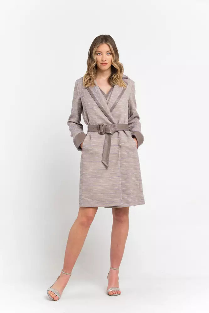 Trussardi Beige Cotton Women Coat