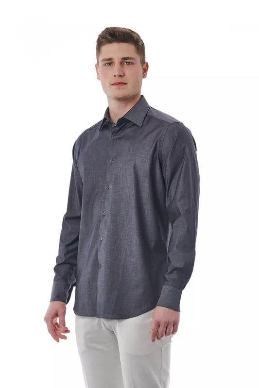Bagutta "Gray Cotton Men's Shirt"