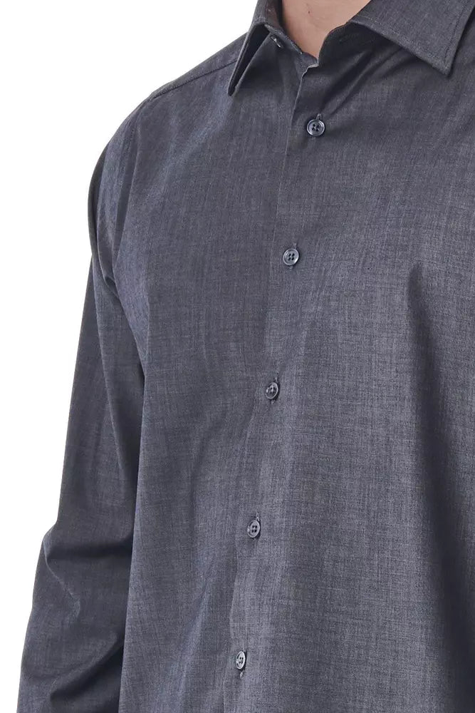 Bagutta "Gray Cotton Men's Shirt"