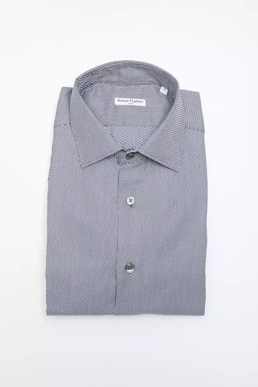 Robert Friedman Blue Cotton Men's Shirt