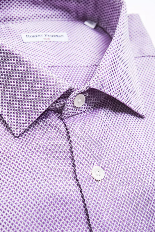 Robert Friedman Pink Cotton Men Shirt