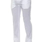 PT Torino White Cotton Men Trouser