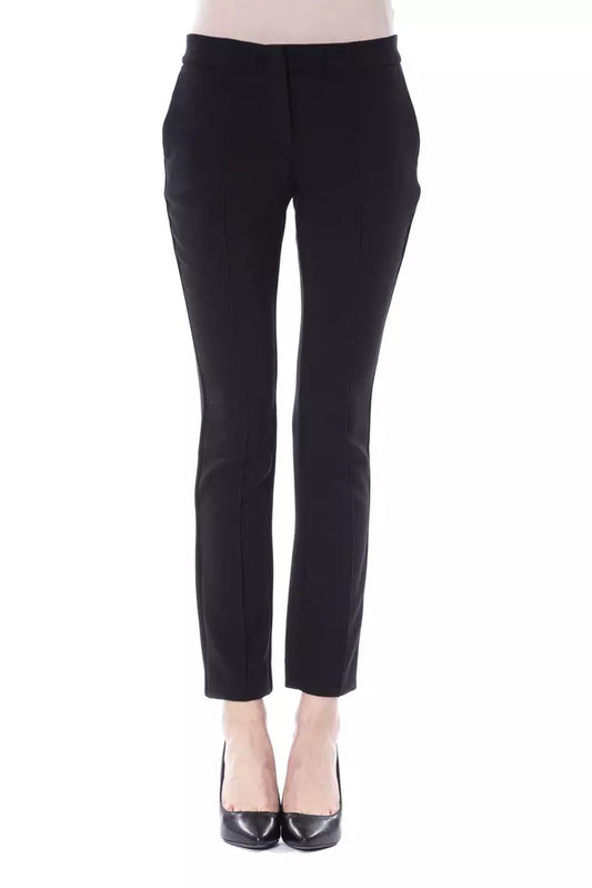 BYBLOS Black Polyester Women Skinny Pant