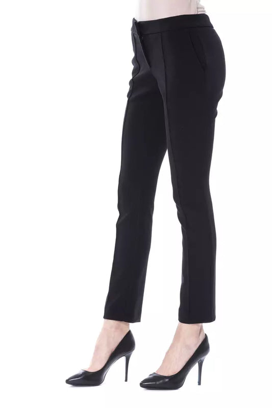 BYBLOS Black Polyester Women Skinny Pant