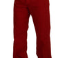 Dolce & Gabbana Red Cotton Straight Fit Men Denim Jeans