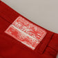 Dolce & Gabbana Red Cotton Straight Fit Men Denim Jeans