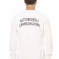 Automobili Lamborghini White Cotton Men Sweater