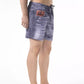 Just Cavalli Blue Polyester Men's Swim Short