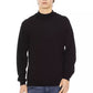 Baldinini Trend Black Fabric Men Turtleneck Sweater