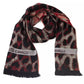 Cavalli Class Burgundy Wool Men Scarf