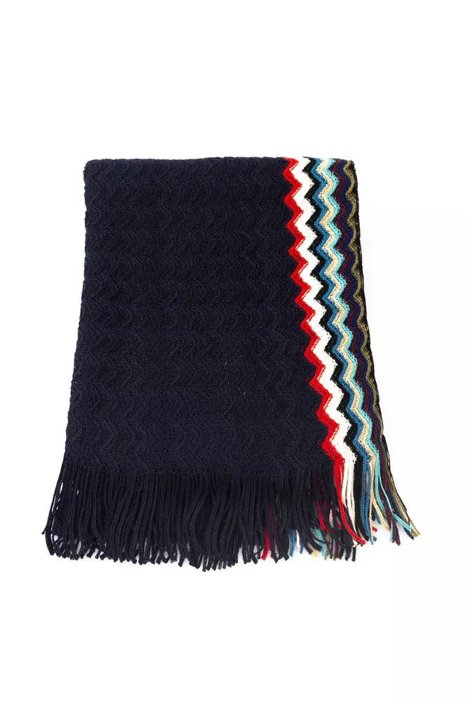 Missoni Black Wool Unisex Scarf