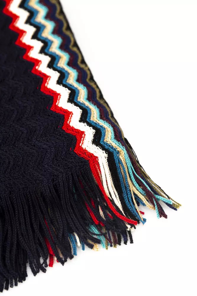 Missoni Black Wool Unisex Scarf