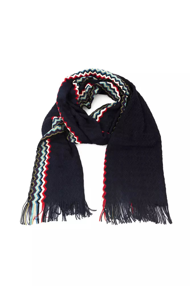 Missoni Black Wool Unisex Scarf