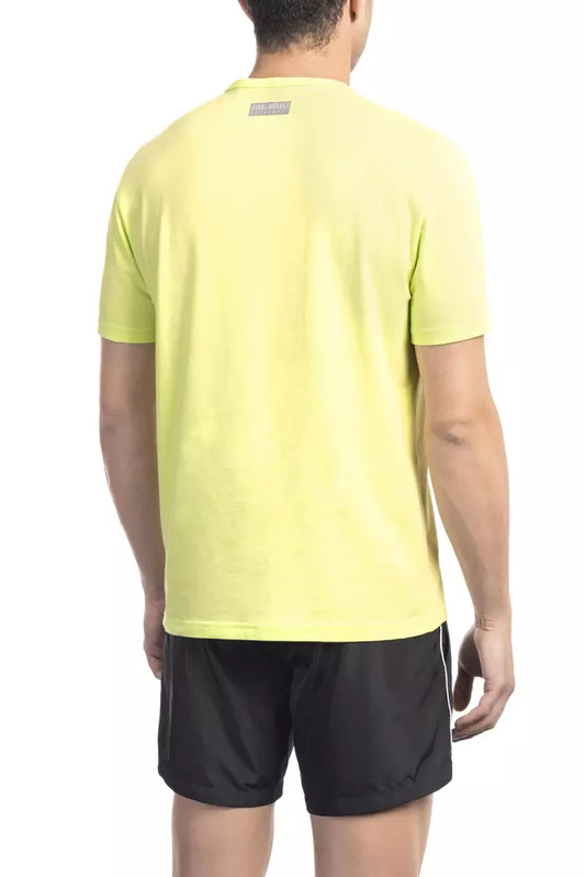 Bikkembergs Yellow Cotton Men T-Shirt